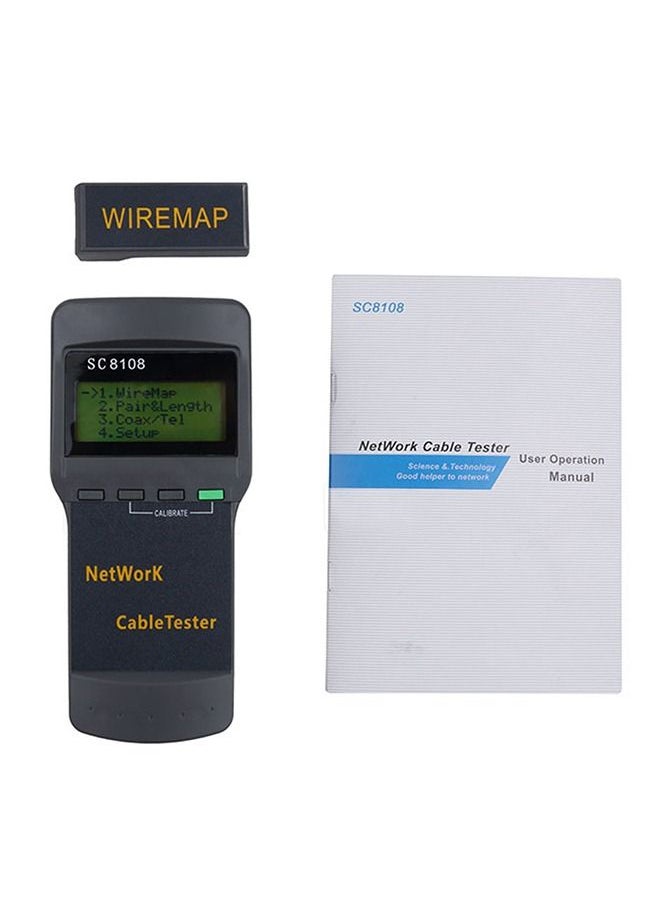 ماركة غير محددة - جهاز اختبار وتعقب اطراف الكابلات للتاكد من سلامة التوصيلات – RJ45-RJ11 /  SC8108 - Image 1