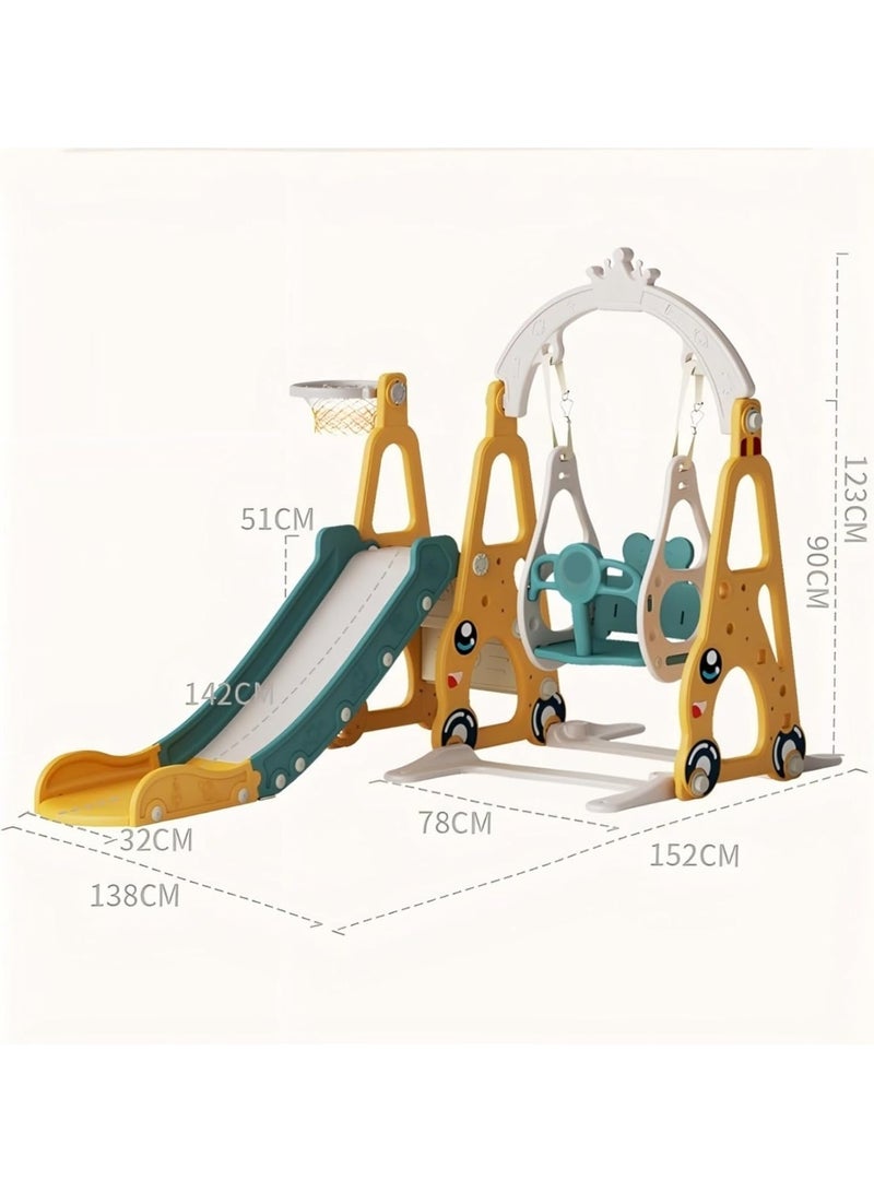 Toddler Slide for Kids Age 2 3 4 5 6 7 8 9，Loverly Baby Slide and Swing for Kids Outdoor Indoor 3-10 Year Old，Home Game and Ball Rack Toy for Boys and Girls - Image 2