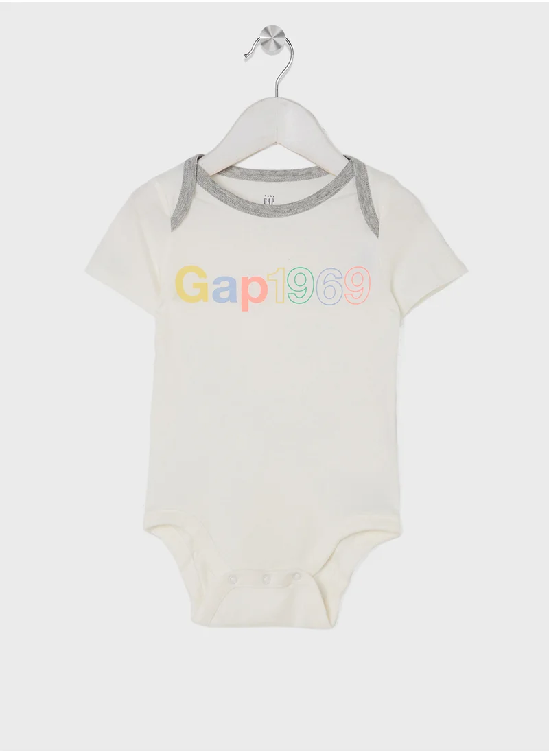 جاب Baby Body Gap Logo Arch Bodysuits