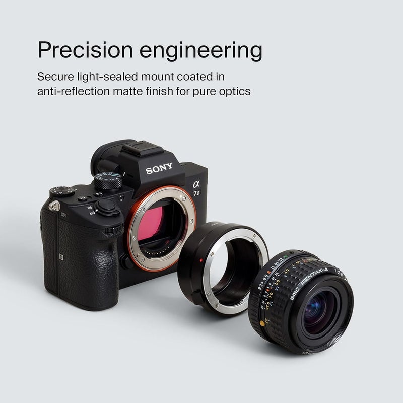 Urth Lens Mount Adapter: Compatible with Pentax K Lens to Sony E Camera Body - Image 4