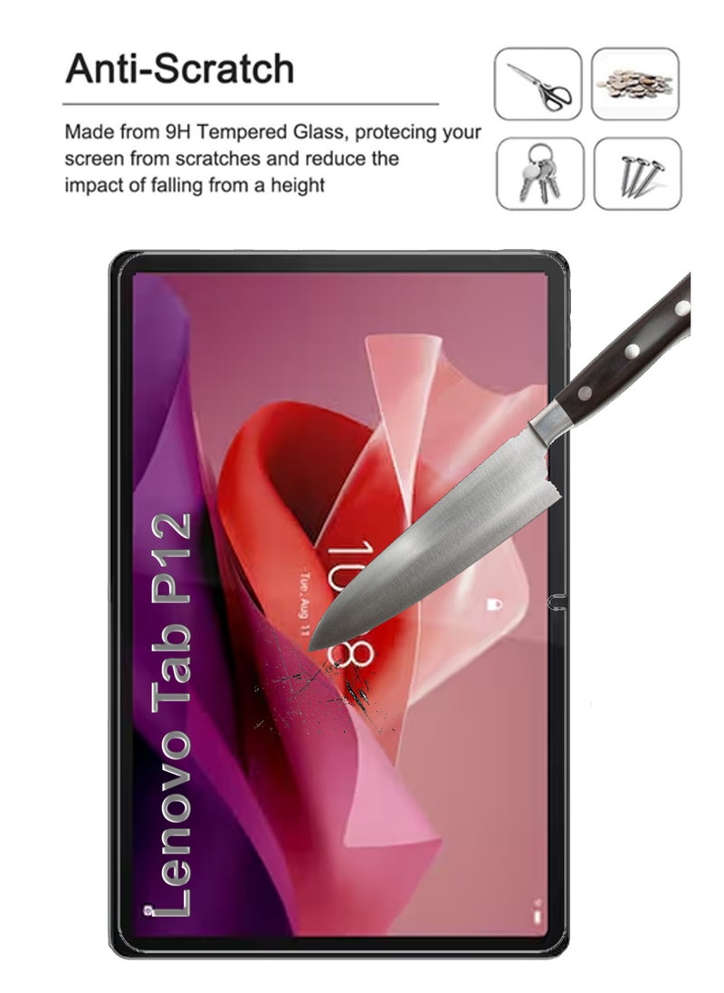 Generic - حماية شاشة زجاجية تابلت ل Lenovo Tab P12 - شفاف - Image 1