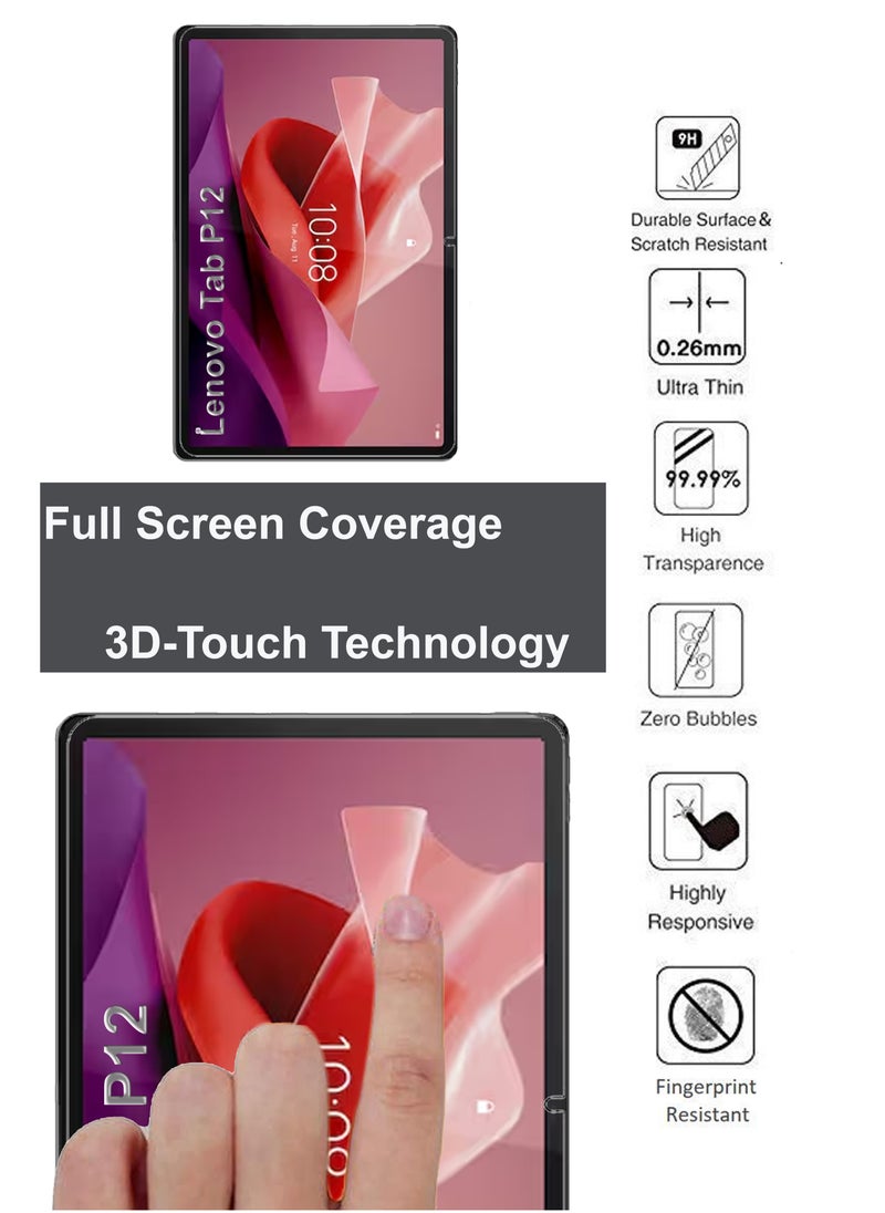 Generic - حماية شاشة زجاجية تابلت ل Lenovo Tab P12 - شفاف - Image 1
