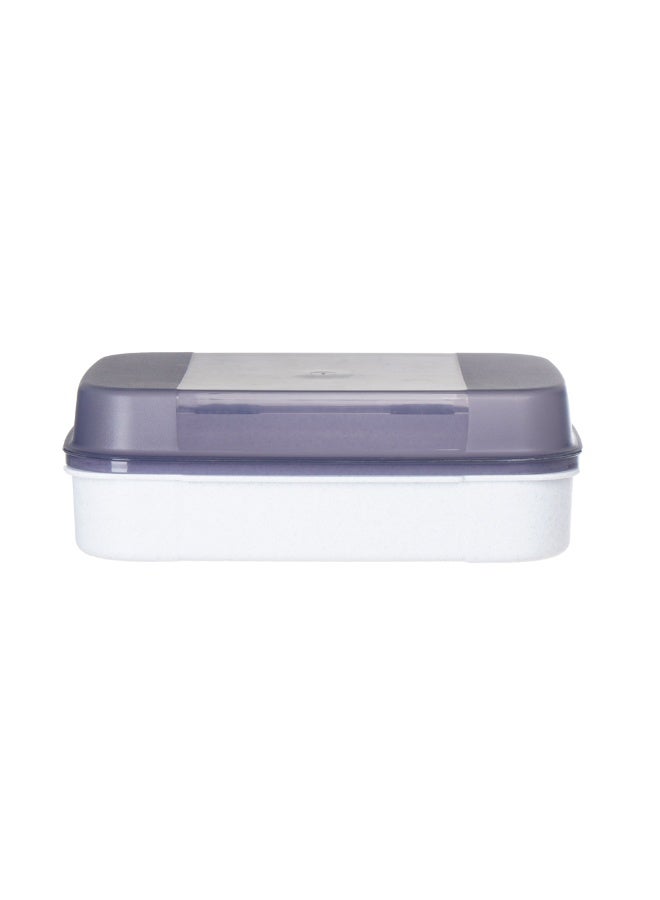Aksa Plastic Bakery Food Containers, 3 Liter - White - Image 1