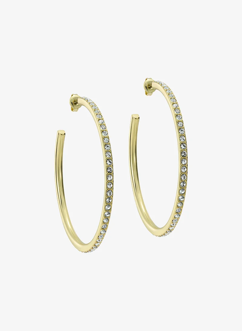 Claire Large Crystal Hoop Earrings