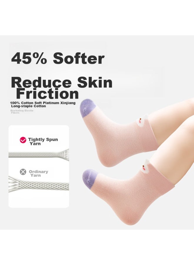 Beibi Baby Socks, Spring And Autumn Style, Pure Cotton, Infant Socks, Girls' Newborn Socks, All-season Seamless Mid-calf Socks, 0-12 Months - Image 2
