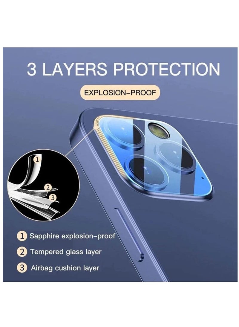 Raxoom Camera Lens Protector for iPhone 15 Pro and iPhone 15 Pro Max, 9H Tempered Glass, Anti-Scratch, Case Friendly, HD Clear - Image 4