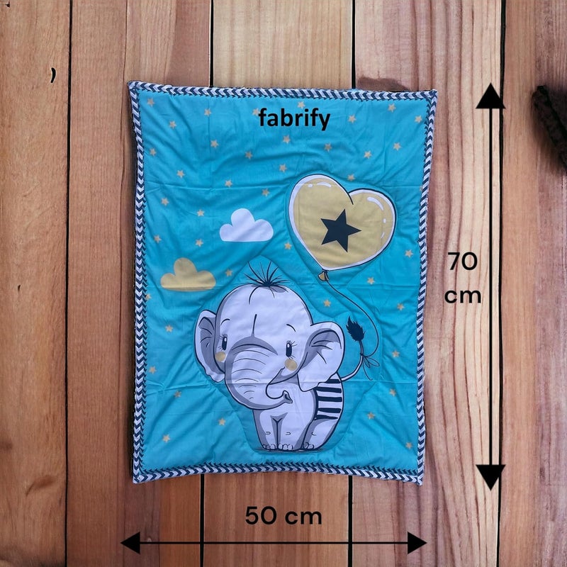 Fabrify 100 Cotton Baby Printed Mattress Godadi Rilka Bed Crib Cot Sheet Design 4 70x50 - Image 2