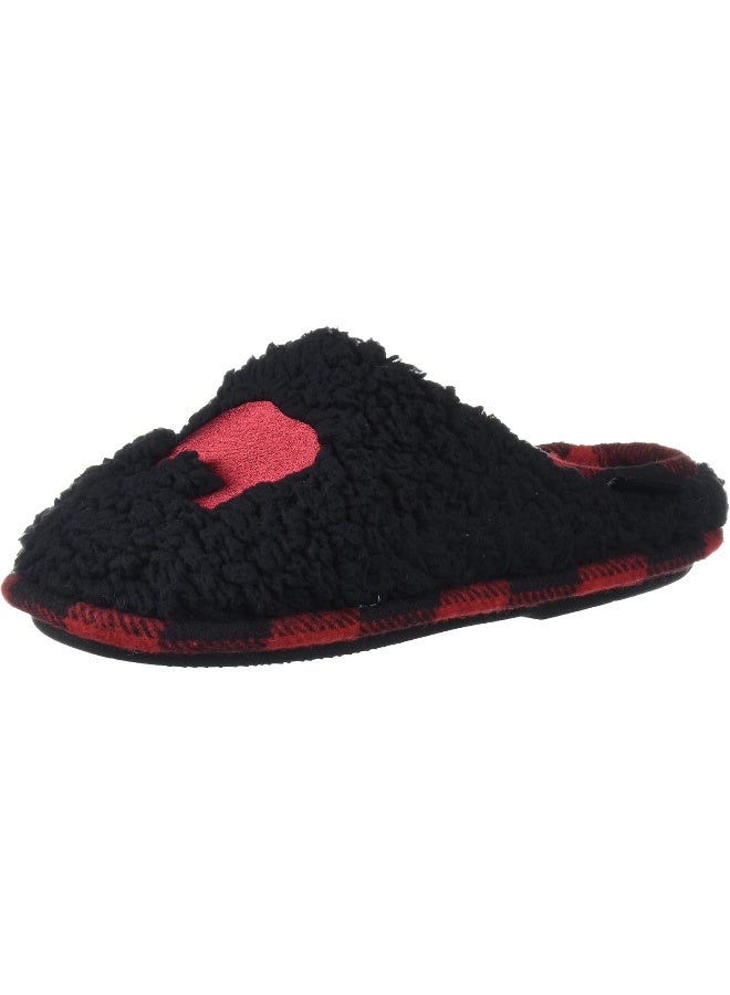 Dearfoams Dearfoams Kids Toddlers Embroidered Animal Character Clog unisex-baby Slipper  - Image 1