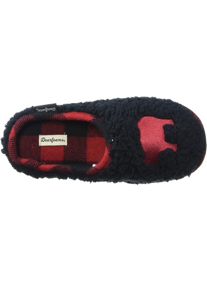 Dearfoams Dearfoams Kids Toddlers Embroidered Animal Character Clog unisex-baby Slipper  - Image 5