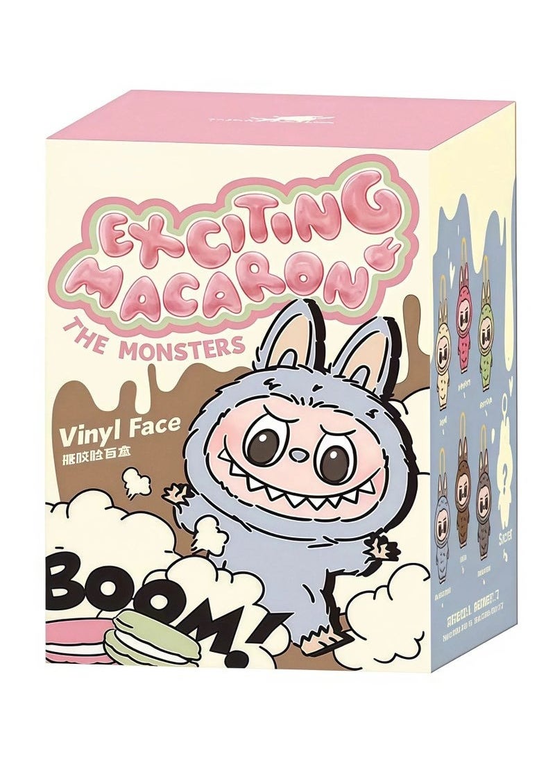 Labubu Generation I Heart Macaron Vinyl Face Blind Box Plush Doll Toy Ornaments-Specifications:A Random One Of The First Generation-Color:High Quality