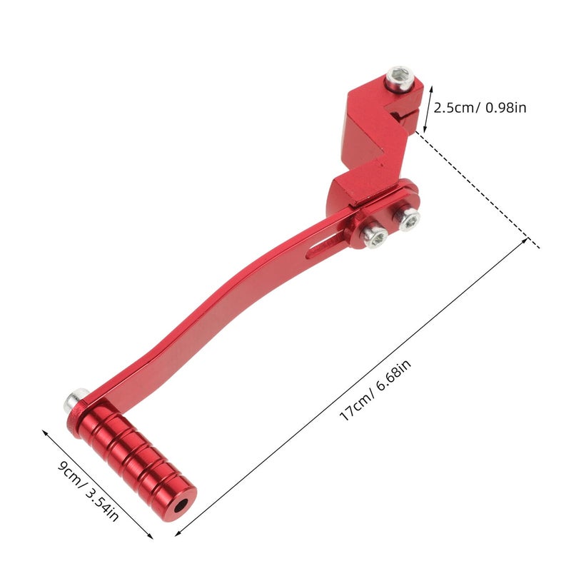 Red Aluminum Alloy Motorcycle Gear Shifter Lever Compatible with Dirt Bike and Pit Bike - Image 3