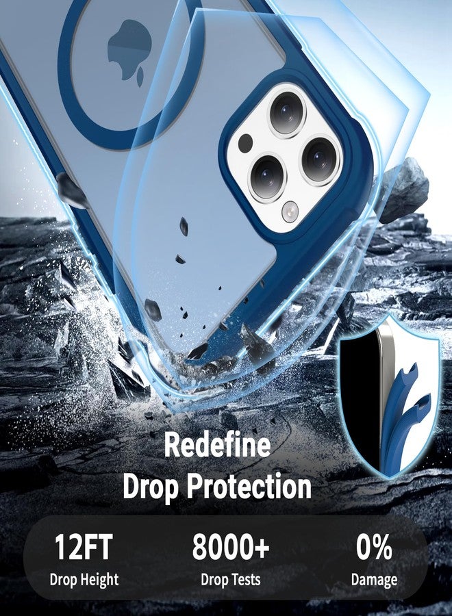 jaroco for iPhone 11 Pro Max case, [Compatible with MagSafe][Military Grade Drop Protection][Heavy Duty Protection][Non-Slip][Shockproof] with 2-Layer Durable Bumper Phone Case 6.5''-Deep Blue - Image 3