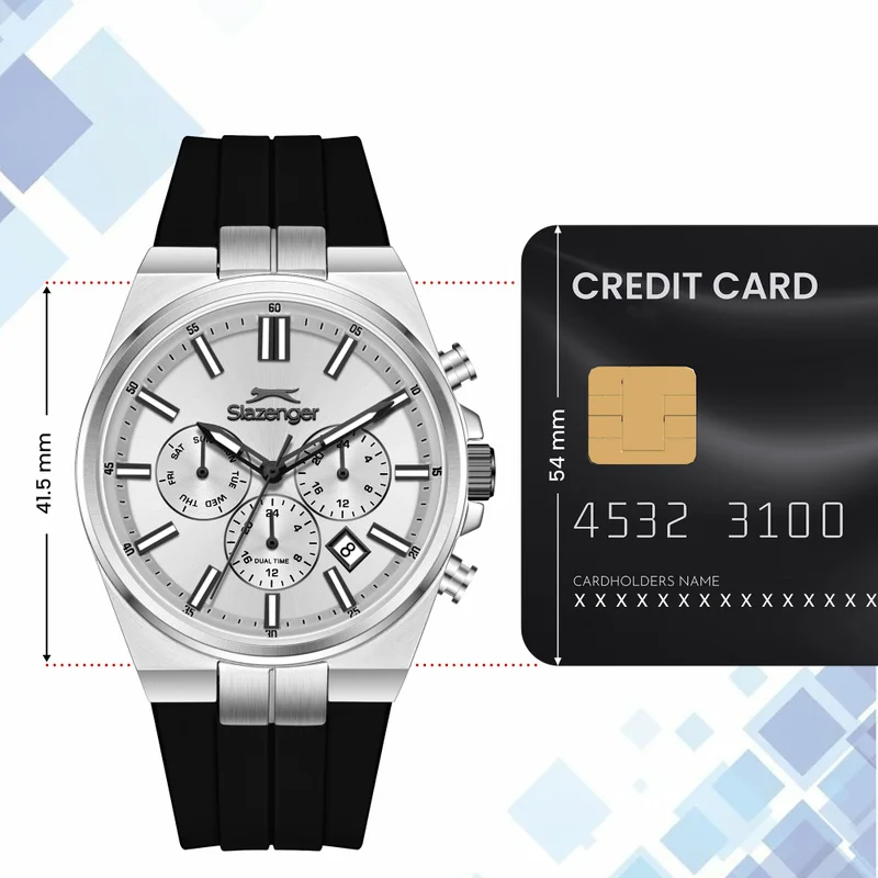 Slazenger  Men's Silicone Multifunction Watch SL.9.2651.2.331 - 41.5 mm  | Best Price UAE