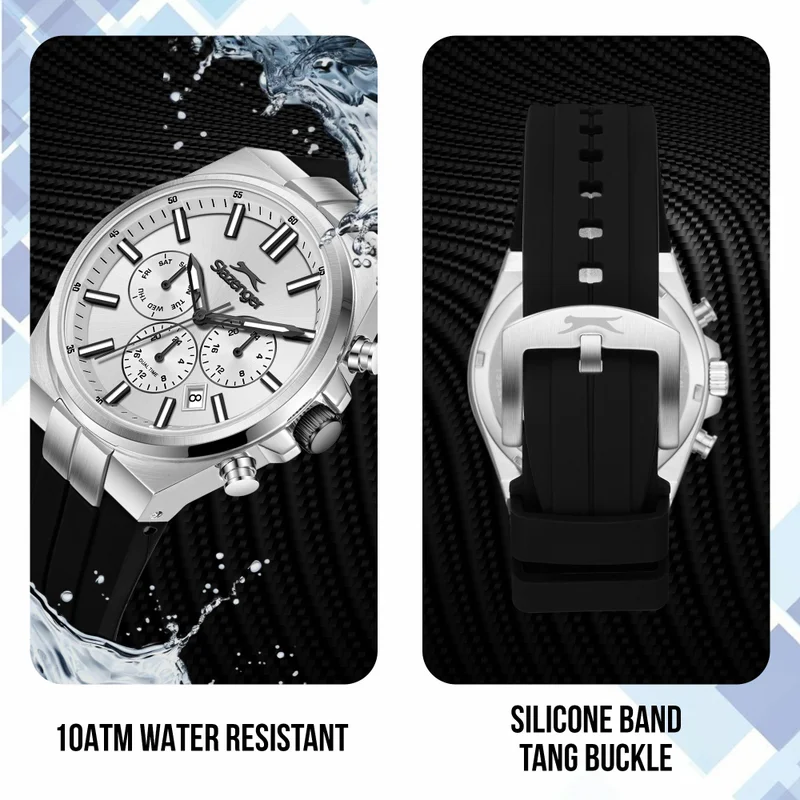 Slazenger  Men's Silicone Multifunction Watch SL.9.2651.2.331 - 41.5 mm  | Best Price UAE
