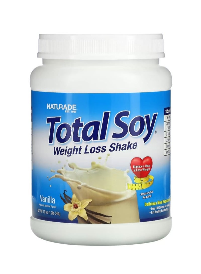ناتورادي ميلك شيك الصويا لإنقاص الوزن بنكهة الفانيليا 1.2 رطل (540 جم) - Image 1