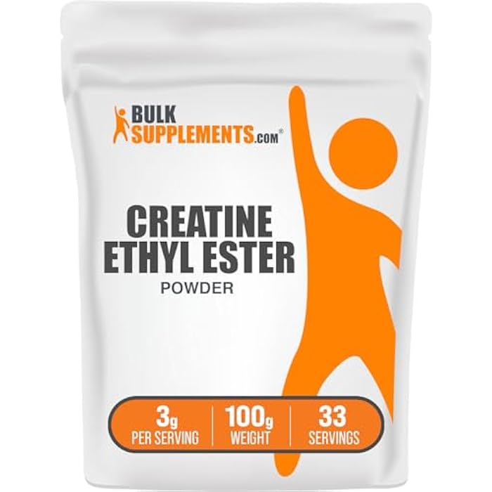 BulkSupplements.com Creatine Ethyl Ester HCl Powder - Creatine Supplement, Creatine Ethyl Ester Powder - Unflavored & Gluten Free, 3g per Serving, 100g (3.5 oz) (Pack of 1) - Image 1