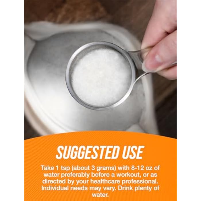BulkSupplements.com Creatine Ethyl Ester HCl Powder - Creatine Supplement, Creatine Ethyl Ester Powder - Unflavored & Gluten Free, 3g per Serving, 100g (3.5 oz) (Pack of 1) - Image 4