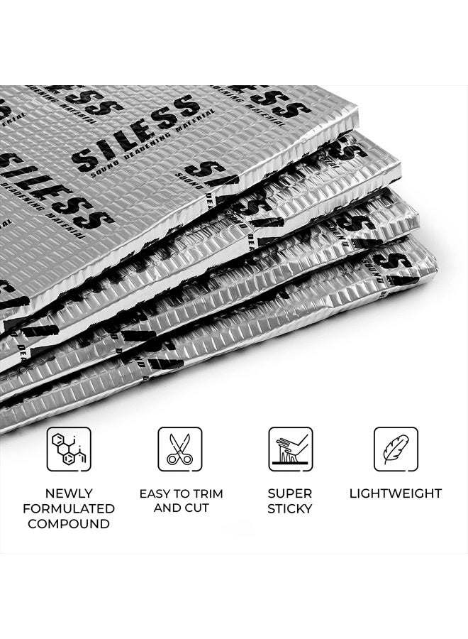 Siless 80 mil (2mm) 36 sqft Car Sound Deadening mat - Butyl Automotive Sound Deadener - Noise Insulation and Vibration Dampening Material (36 sqft) - Image 5