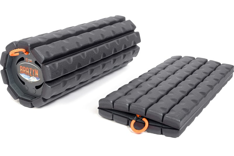 Brazyn Morph Foam Roller: Collapsible Travel Foam Roller for Back Pain Relief, Workout Muscle Recovery, Back Massager, Deep Tissue Leg Massage, Back Cracker (Midnight, Traditional) - Image 1