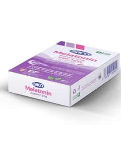 Saco Vitamin Melatonin 1.5 mg Sako in the form of slices with mint flavor 30 slices  - Image 4
