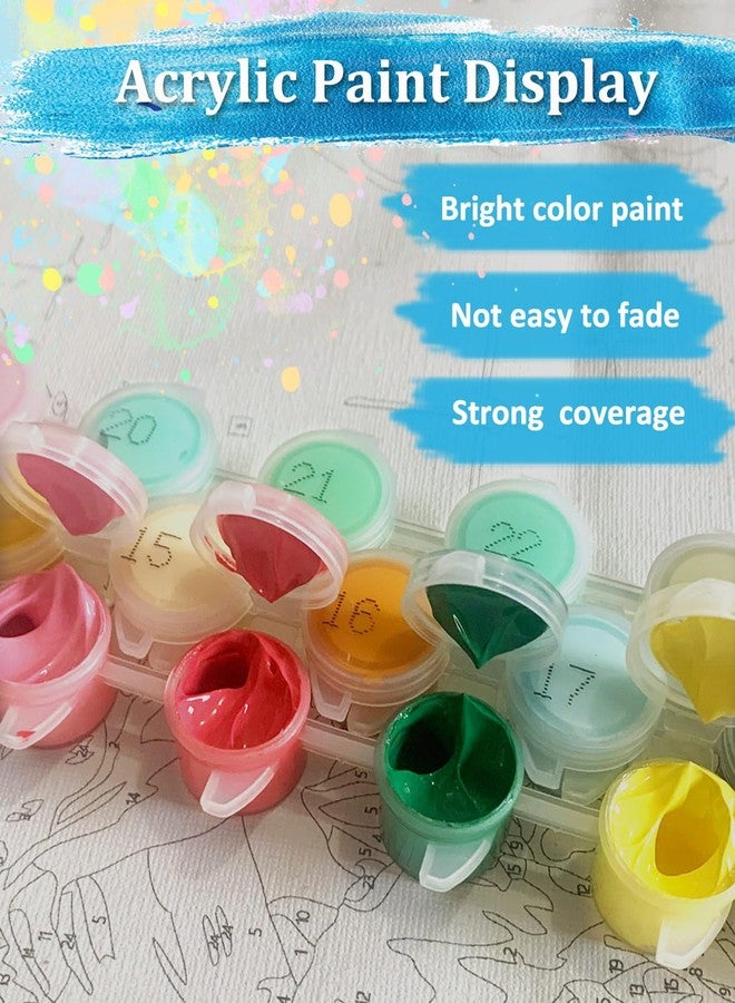 TOCARE Framed Paint by Numbers Kit for Adults Beginner & Kids Ages 8-12, American Football Paint by Number with Frame, Football Paint by Number Kits Canvas Framed (10x10 Inch, Without Easel) - Image 5