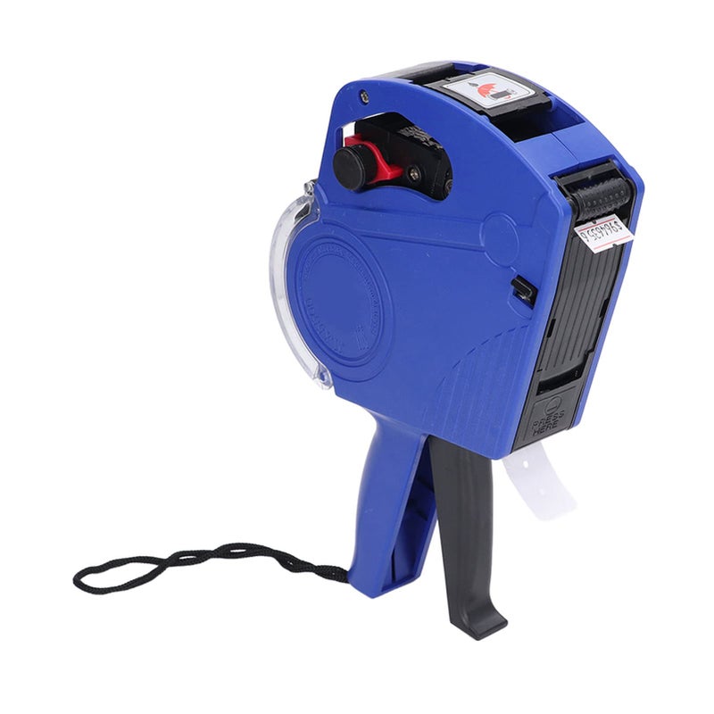 Manual Price Labeling Machine Blue Plastic Price Tag With 8 Digit Marking For Retail Clothing Inventory - Image 5