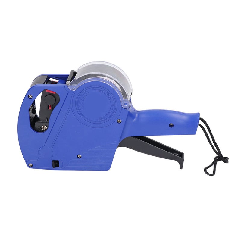 Manual Price Labeling Machine Blue Plastic Price Tag With 8 Digit Marking For Retail Clothing Inventory - Image 4