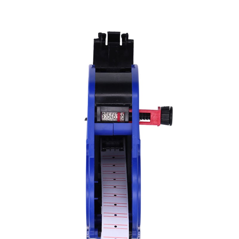 Manual Price Labeling Machine Blue Plastic Price Tag With 8 Digit Marking For Retail Clothing Inventory - Image 3