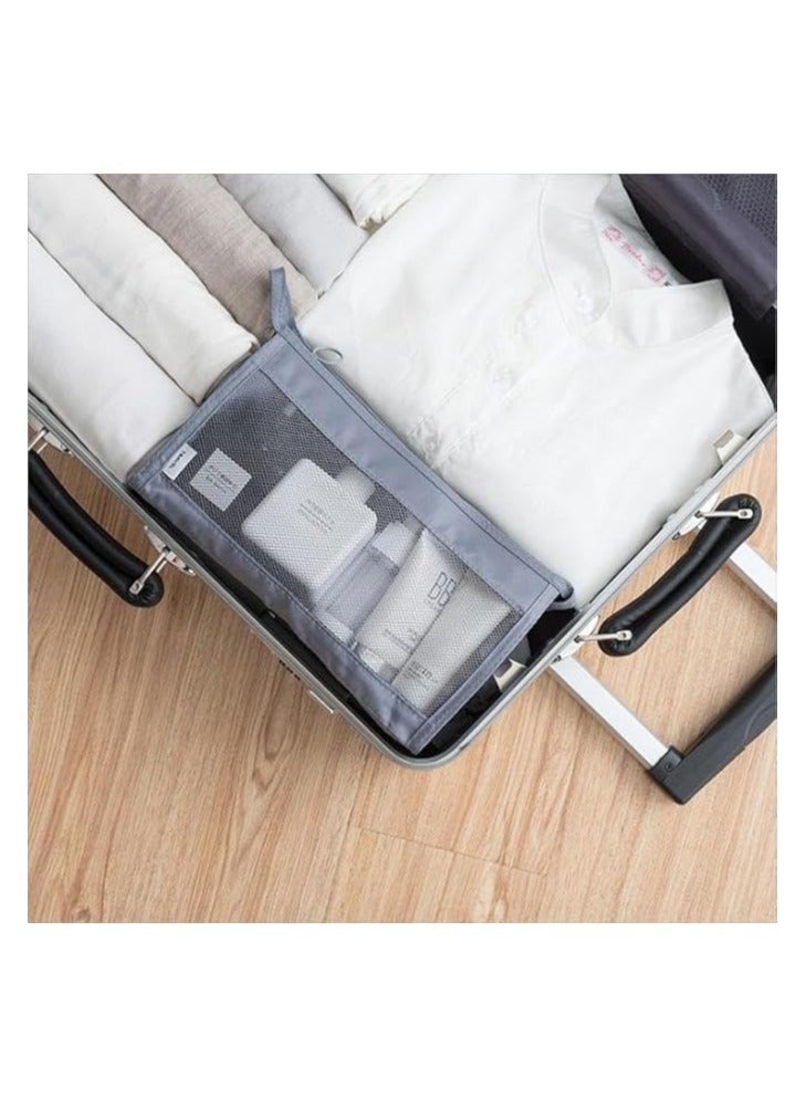 Happy Home Zipper Mesh Bags, Widened Pencil Case, Beauty Makeup Cosmetic Accessories Organizer, Travel Toiletry Kit Set Storage Pouch, Assorted Colors - Image 2