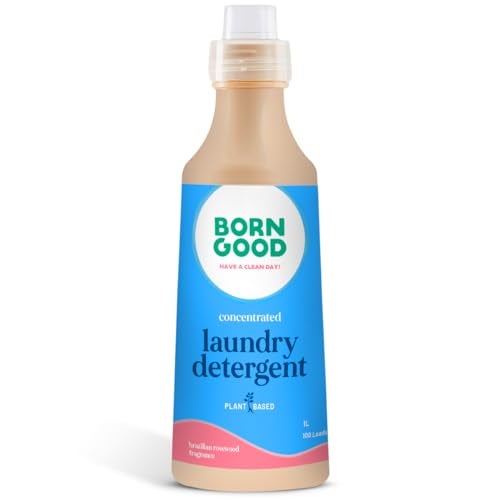 Born Good Natural Concentrated Laundry Detergent | 1000ml | 100 Loads | Plant-Based, Biodegradable, Non-Toxic, Eco-Friendly, Organic, Herbal | Tough on Stains & Odour, Gentle on Skin | Baby-Safe - Image 1