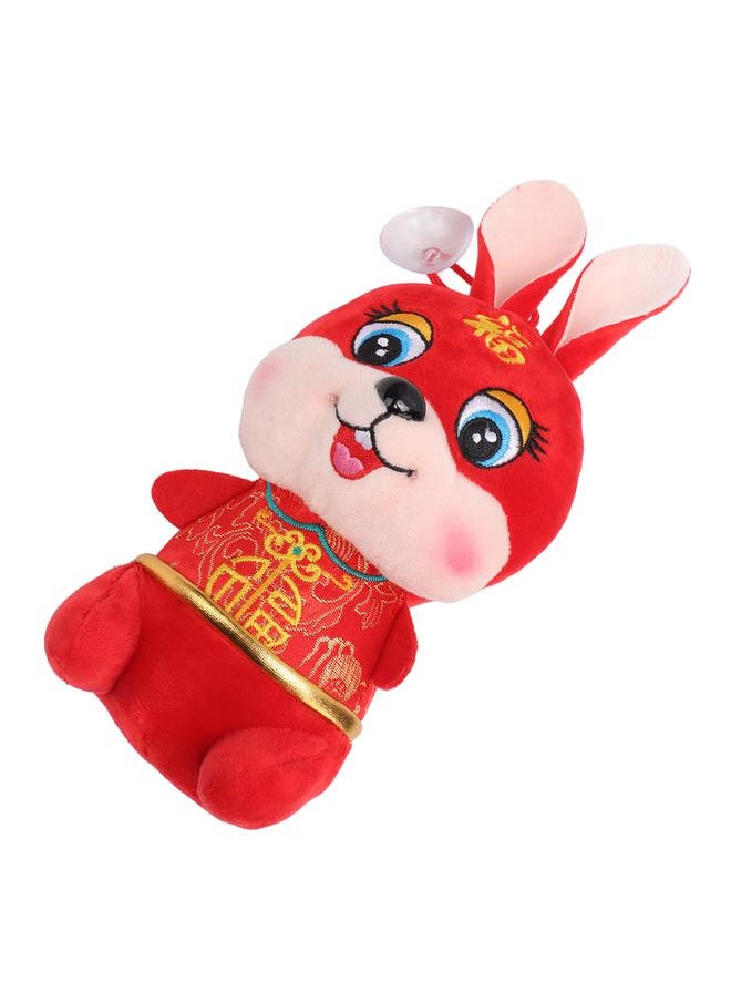 Thoraya Plush Bunny Toy Children Adult Red Cute New Year Stuffed Animal Toy Doll Home Decoration 7.9 Inch Type 2  - Image 4