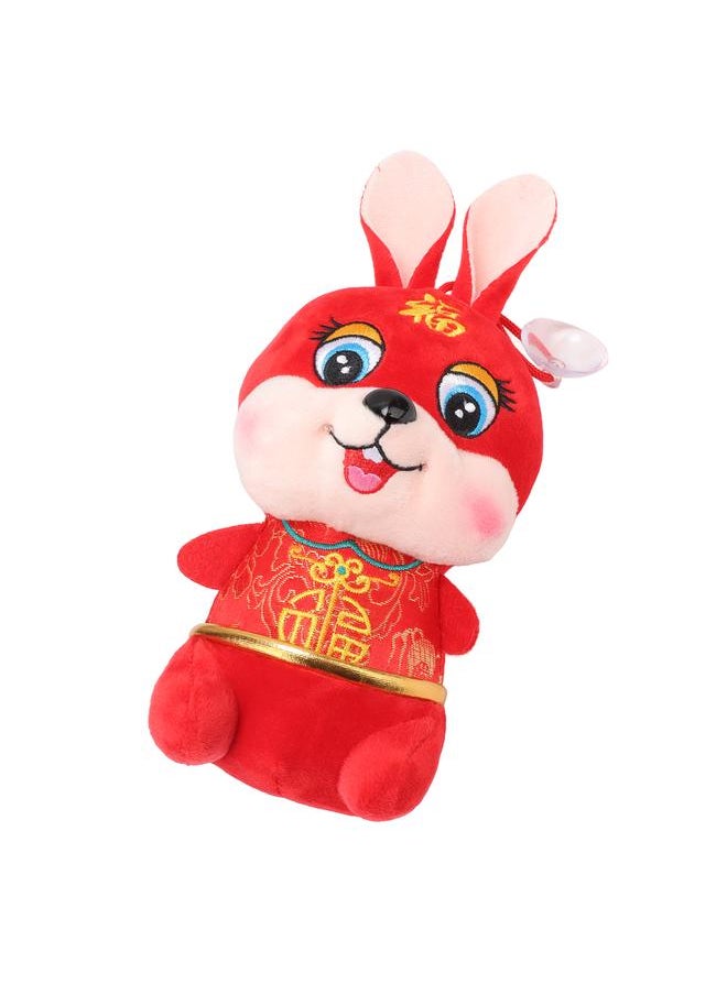 Thoraya Plush Bunny Toy Children Adult Red Cute New Year Stuffed Animal Toy Doll Home Decoration 7.9 Inch Type 2  - Image 2