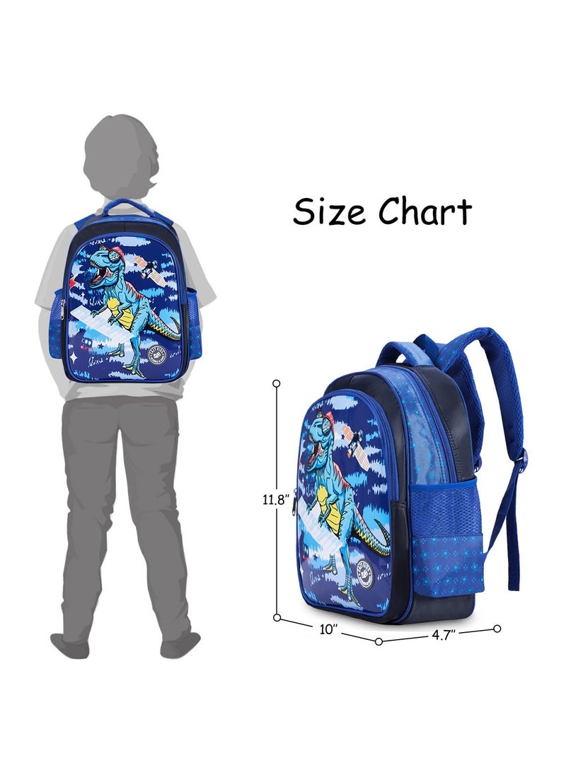 Eazy Kids - T-Rex School Bag-Blue - Image 1