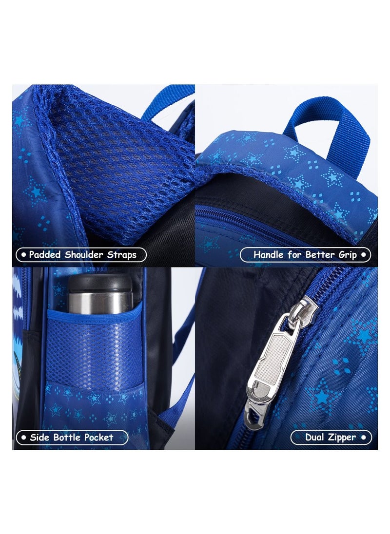 Eazy Kids - T-Rex School Bag-Blue - Image 1