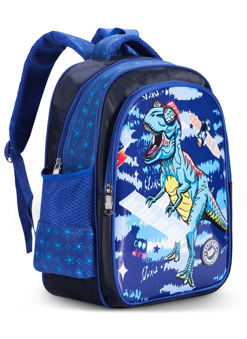 Eazy Kids T-Rex School Bag-Blue  - Image 2