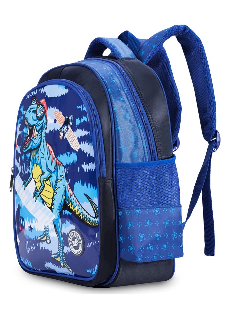 Eazy Kids T-Rex School Bag-Blue  - Image 3