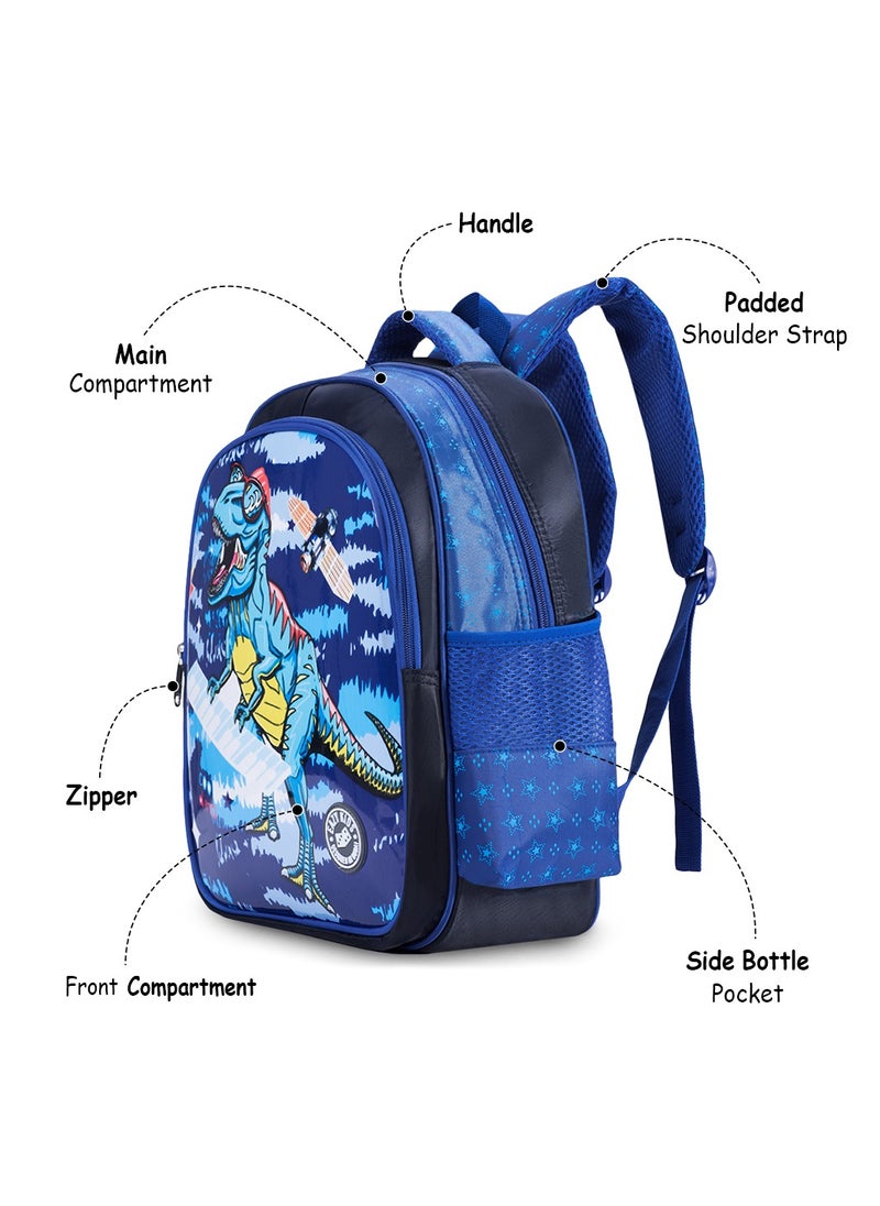 Eazy Kids - T-Rex School Bag-Blue - Image 1