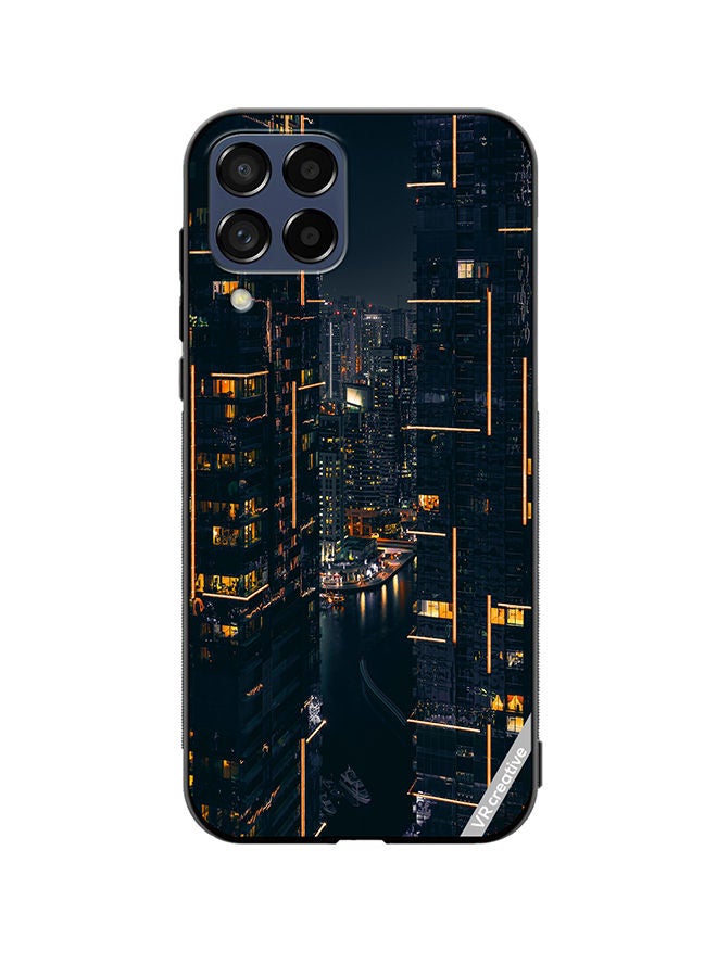Protective Case Cover For Samsung Galaxy A12 Building View Design Multicolour