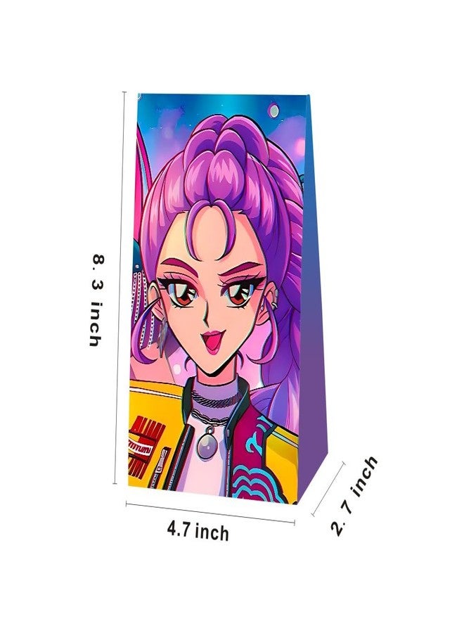 YEEFIGRO 12pcs Demon Girls Team Birthday Party Gift Bags Goodie Bags,Demon Movie Hunters Party Supplies for Kids Birthday Decorations - Image 2