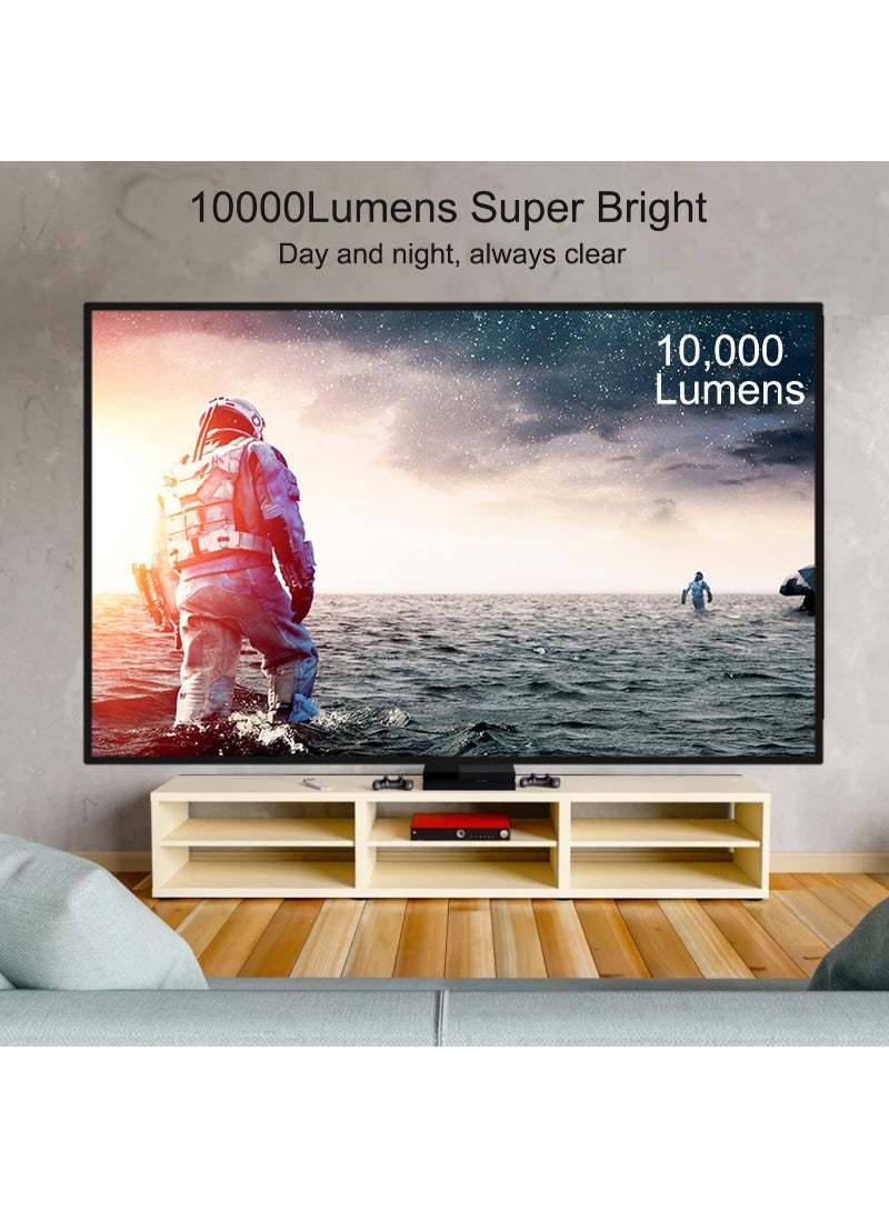 AROAQ Portable Mini Projector 300 Ansi Video Projector Full Hd 1080P Supported 200 Home Theater Movie Projector 55000 Hours Compatible With Ios/Android Phone/Tablet/Laptop/Pc/Tv Stick/Box/Usb Drive/Dvd - Image 4