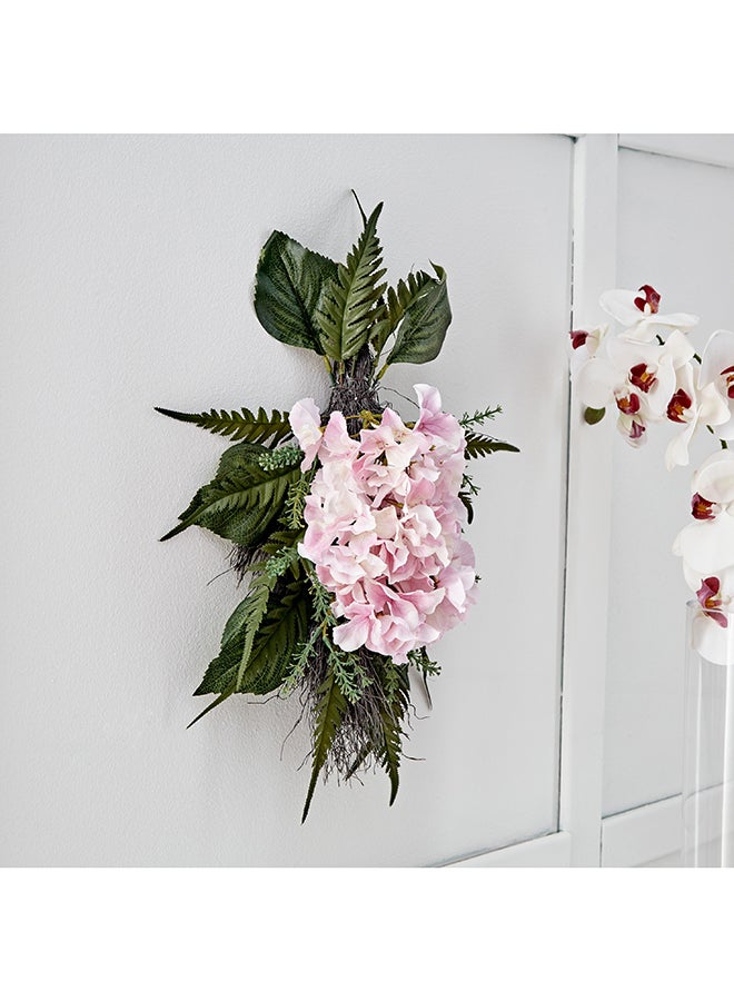 Home Box ديكور حائط زهور الهيدرانجيا بلش 20 × 8 × 38 سم - Image 1