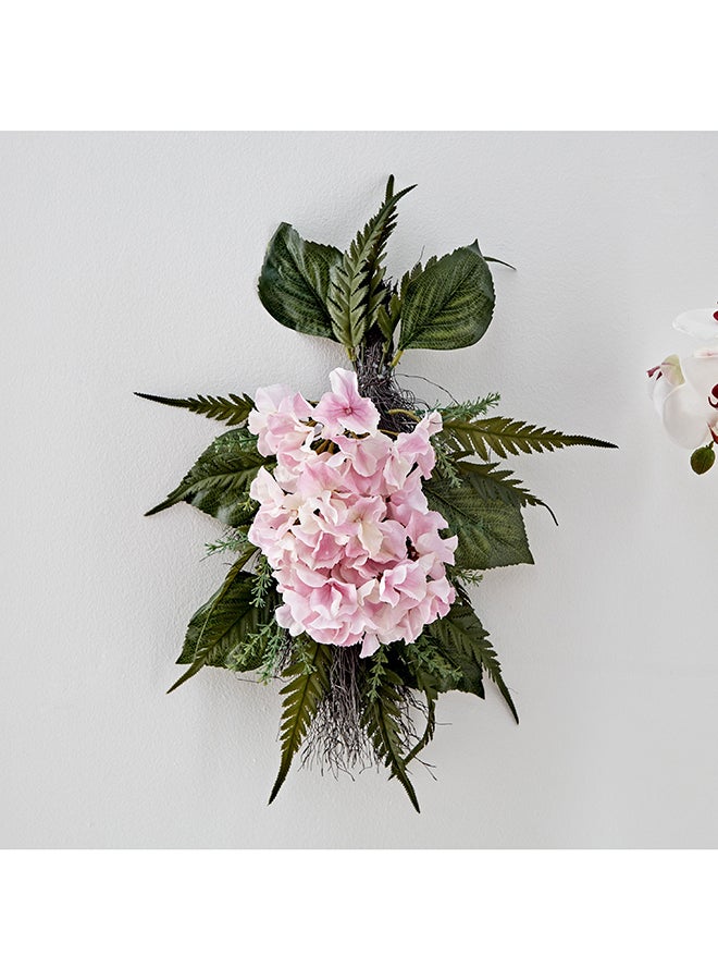 Home Box ديكور حائط زهور الهيدرانجيا بلش 20 × 8 × 38 سم - Image 2