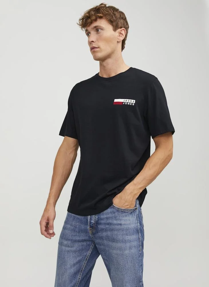 جاك اند جونز Graphic Crew Neck T-Shirt