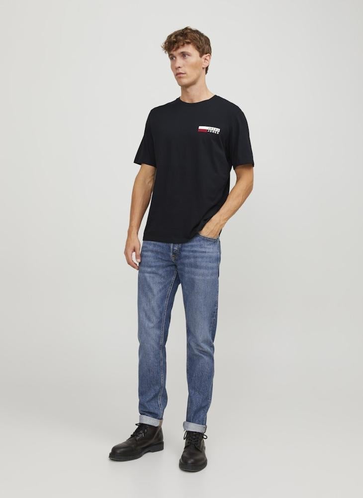 JACK & JONES Logo Crew Neck Regular Fit T-Shirt - Image 4