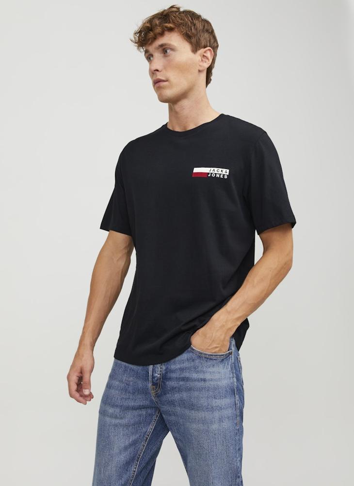 JACK & JONES Logo Crew Neck Regular Fit T-Shirt - Image 1