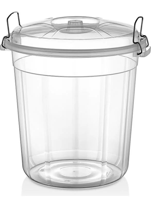 Ünsal Showroom Merdem Locked Food Bucket Transparent 50LT No:50