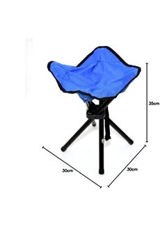 Kazenzo Kazenzo Foldable 4Leg Camping Stool Travelling Fishing Hiking Beach Garden Stool Ideal Travelling Lawn Patio Perfect Adult Chair Outdoor Mini Folding Chair  - Image 2