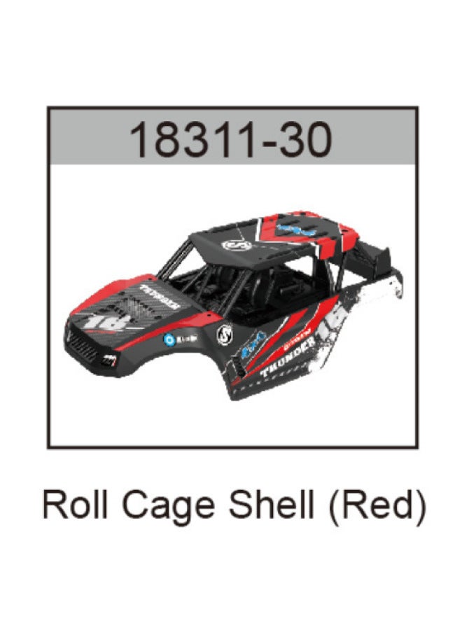 18311 Remote Control Car Accessories 18301 High-speed Remote Control Racing Car 2.4g Electronic Plastic Components 18321-Color:18322 Orange Car Shell - Image 2