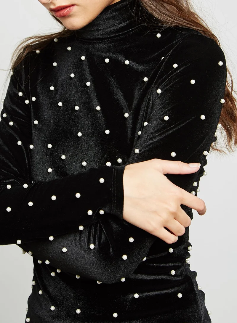 Fashion Union High Neck Printed Top