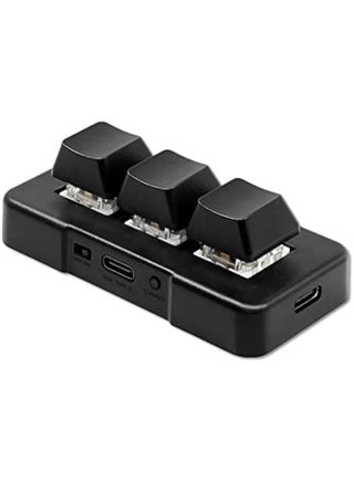3 Key Mini Keypad One Handed RGB Mechanical Gaming Keyboard DIY Programmable Macro Keyboard, Plug and Play, USB Gaming Keyboard HID Programming Macro Keys for Office, Game, Music, - pzsku/Z2E725810D8F84C10D87AZ/45/_/1730698319/8583de57-e140-4fdb-97eb-6f6674e00396